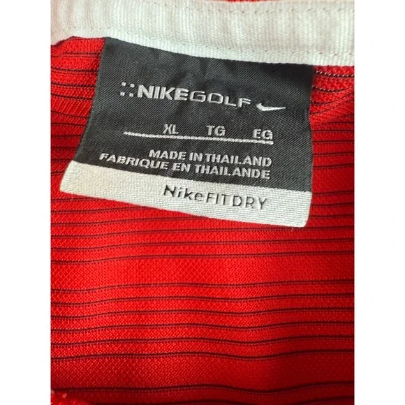 Nike Golf Dri-FIT Polo Short Sleeve Shirt‎ Striped Athletic Training XL - Picture 3 of 9